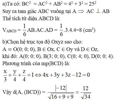 Giải bài 5 trang 99 sgk Hình học 12 | Để học tốt Toán 12 Bai 5 Trang 99 Sgk Hinh Hoc 12 1