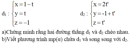 Giải bài 7 trang 100 sgk Hình học 12 | Để học tốt Toán 12 Bai 7 Trang 100 Sgk Hinh Hoc 12 2