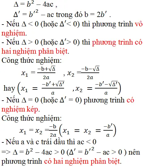 Câu hỏi Ôn tập chương 4 phần Đại Số 9 | Giải toán lớp 9 Cau Hoi On Tap Chuong 4 Phan Dai So 9 2