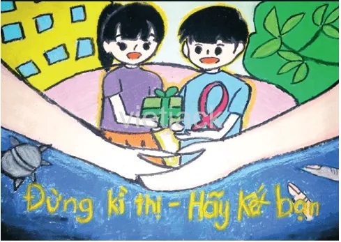 Em hãy làm sản phẩm trang trí có ý nghĩa thể hiện quyền trẻ em Van Dung 1 Trang 58 Gdcd Lop 6 Chan Troi Sang Tao