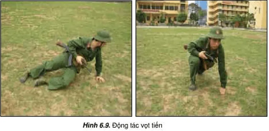 Lý thuyết GDQP 10 Cánh diều Bài 4: Các tư thế, động tác vận động trong chiến đấu (ảnh 8) Ly Thuyet Bai 4 Cac Tu The Dong Tac Van Dong Trong Chien Dau 157337