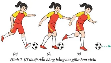 Vận dụng kĩ thuật dẫn bóng và dừng bóng bằng mu giữa bàn chân Bai 1 Ki Thuat Dan Bong Va Dung Bong Bang Mu Giua Ban Chan Bd 1