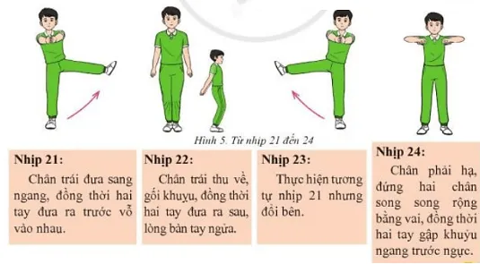 Em hãy vận dụng bài Thể dục liên hoàn vào tập luyện thể dục giữa giờ, biểu diễn kết hợp với các dụng cụ và âm nhạc Cau 2 Trang 50 Giao Duc The Chat 7 6