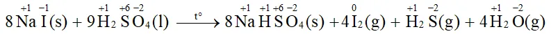 Phản ứng của sodium chloride rắn, hay của sodium iodide rắn với sulfuric acid đặc A Sua Cau Hoi 3 Trang 111 Hoa Hoc 10 1