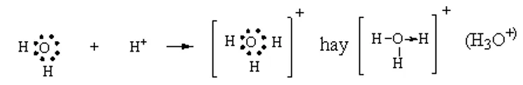 Trình bày sự hình thành ion hydronium Luyện tập 2 trang 59 Hóa học 10 Luyen Tap 2 Trang 59 Hoa Hoc 10