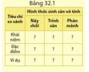 Quan sát hình 32.3 và phân biệt các hình thức sinh sản vô tính ở động vật Cau Hoi 4 Trang 149 Khtn 7 Canh Dieu 111