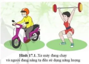 Mọi hoạt động đều cần năng lượng, ví dụ như xe máy chạy cần năng lượng từ xăng Mo Dau Trang 87 Bai 17 Khtn 7 Ctst 111