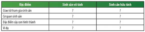 Nêu sự khác biệt giữa sinh sản vô tính và sinh sản hữu tính ở thực vật Bai 4 Trang 174 Khtn 7 Chan Troi