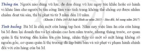 Vì sao cửa hàng của bà M bị xử phạt vi phạm hành chính? Cau Hoi 2 Trang 120 Kinh Te Phap Luat 10