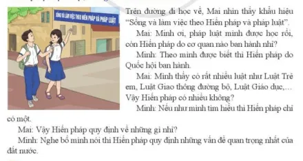 Em hãy chia sẻ những hiểu biết của mình về Hiến pháp Cau Hoi Trang 89 Kinh Te Phap Luat 10