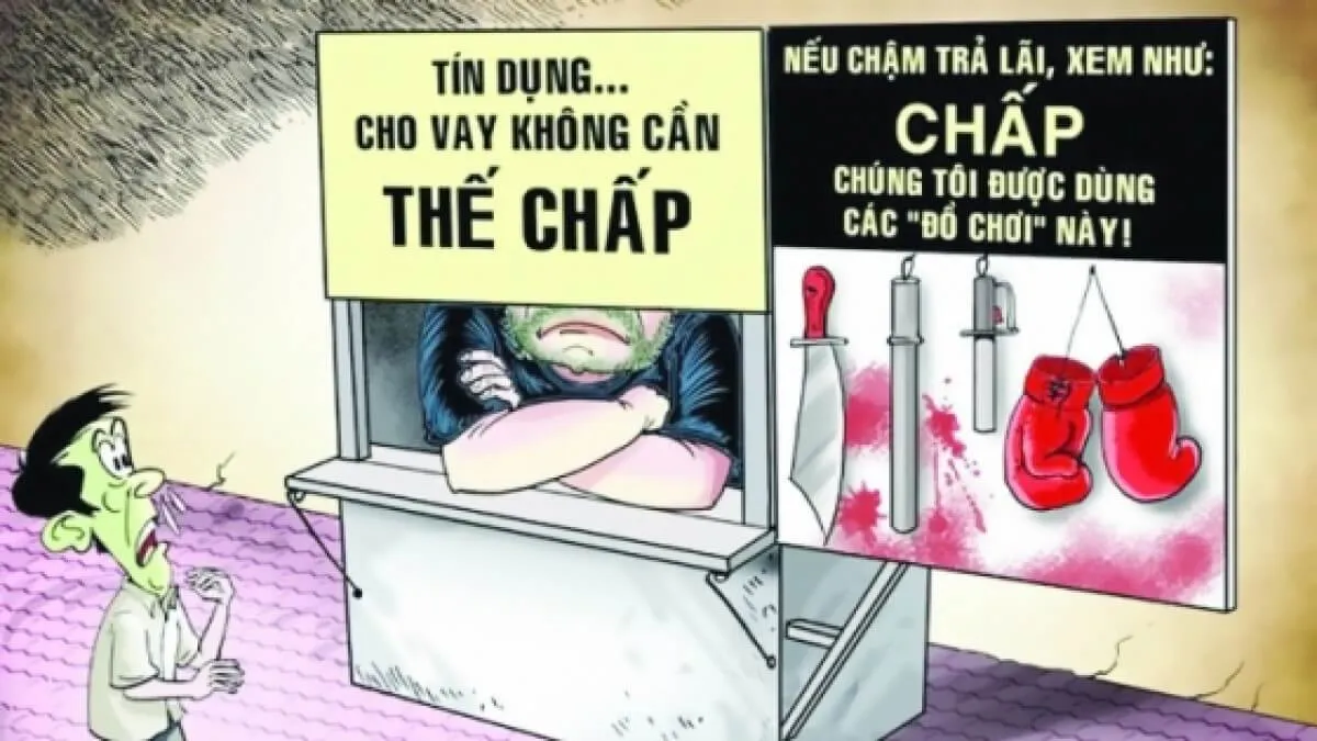 Thiết kế tranh cổ động để cảnh báo mọi người về hậu quả của việc sử dụng dịch vụ tín dụng đen Van Dung 2 Trang 53 Kinh Te Phap Luat 10 111