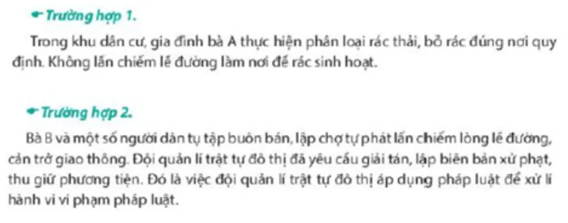 Chi tiết nào trong 2 trường hợp trên thể hiện ý thức thực hiện pháp luật  Cau Hoi 1 Trang 130 Kinh Te Phap Luat 10