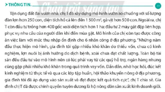 Nêu những đặc điểm và hiệu quả của mô hình hộ sản xuất kinh doanh trên Cau Hoi 1 Trang 46 Kinh Te Phap Luat 10