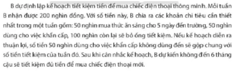 Kế hoạch tài chính cá nhân của B có đặc điểm gì Cau Hoi 2 Trang 66 Kinh Te Phap Luat 10