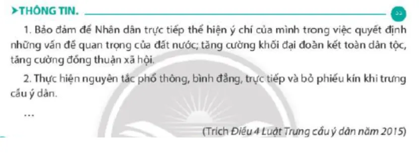 Nguyên tắc quyền lực nhà nước thuộc về nhân dân được thể hiện như thế nào Cau Hoi 3 Trang 83 Kinh Te Phap Luat 10