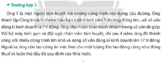 Mô hình doanh nghiệp của ông T có đặc điểm gì Cau Hoi 4 Trang 48 Kinh Te Phap Luat 10