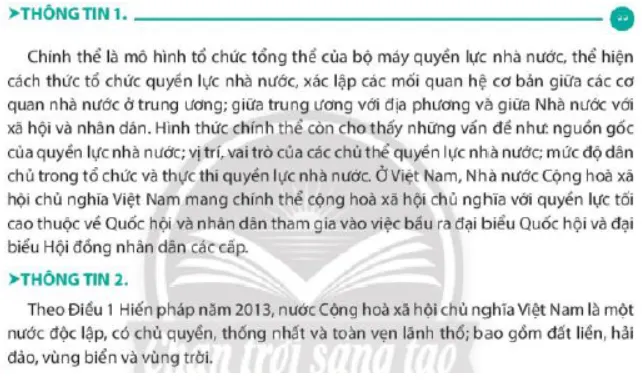 Theo em nước Cộng hòa xã hội chủ nghĩa Việt Nam theo chính thể nào Cau Hoi Trang 141 Kinh Te Phap Luat 10