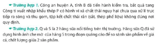 Công an huyện A tỉnh B đã tiến hành kiểm tra bắt quả tang Công ty Cau Hoi Trang 25 Kinh Te Phap Luat 10