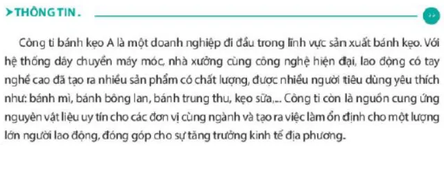 Đâu là điểm nổi bật trong hoạt động sản xuất kinh doanh của Công ti A Cau Hoi Trang 46 Kinh Te Phap Luat 10