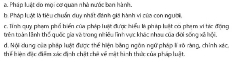 Em hãy thảo luận cùng các bạn và cho biết ý kiến của em Luyen Tap 1 Trang 120 Kinh Te Phap Luat 10