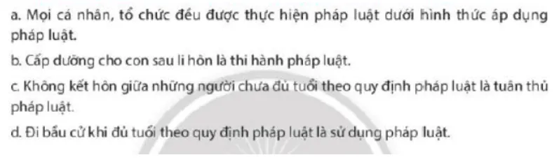 Em đồng ý hay không đồng ý với nhận định nào dưới đây Luyen Tap 1 Trang 133 Kinh Te Phap Luat 10