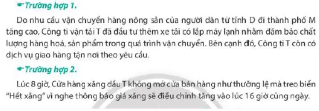 Do nhu cầu vận chuyển nông sản của người dân từ tỉnh D sang thành phố M Luyen Tap 2 Trang 26 Kinh Te Phap Luat 10