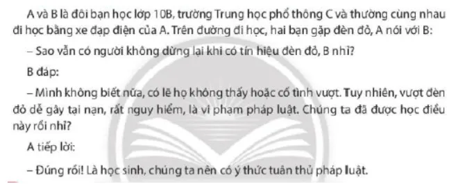 Em hãy đọc tình huống sau và trả lời câu hỏi Luyen Tap 3 Trang 129 Kinh Te Phap Luat 10