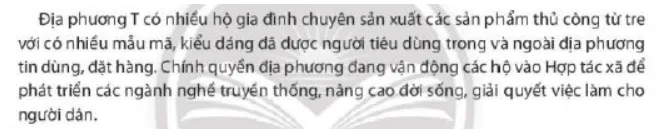 Em có nhận xét gì về việc làm của địa phương T Luyen Tap 3 Trang 51 Kinh Te Phap Luat 10