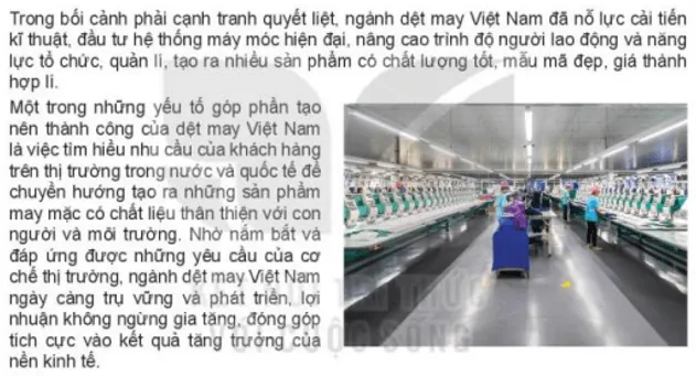 Ngành dệt may Việt Nam đã chịu tác động gì từ cơ chế thị trường Cau Hoi 3 Trang 22 Kinh Te Phap Luat 10