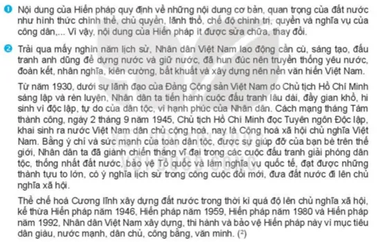 Theo em, vì sao nói Hiến pháp Việt Nam có hiệu lực pháp lí lâu dài và tương đối ổn định? Cau Hoi Trang 90 Kinh Te Phap Luat 10 1