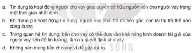 Em đồng tình hay không đồng tình với ý kiến nào sau đây? Tại sao? Luyen Tap 1 Trang 50 Kinh Te Phap Luat 10