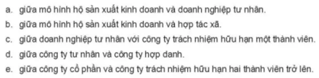 Em hãy cùng các bạn trong nhóm thảo luận để nhận biết điểm khác nhau Luyen Tap 2 Trang 46 Kinh Te Phap Luat 10