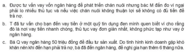 Em hãy cho biết các nhân vật trong các tình huống sau đây nhận định đúng hay sai Luyen Tap 2 Trang 50 Kinh Te Phap Luat 10