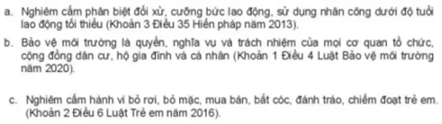 Em hãy chỉ ra các đặc điểm pháp luật thể hiện trong các quy định Luyen Tap 2 Trang 74 Kinh Te Phap Luat 10