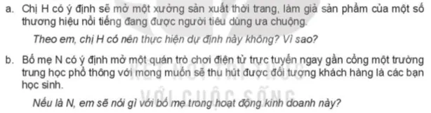 Em hãy đưa ra lời khuyên cho các nhân vật trong tình huống sau đây Luyen Tap 2 Trang 9 10 Kinh Te Phap Luat 10