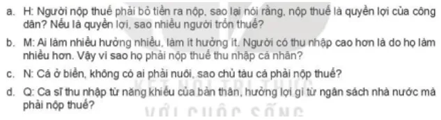 Em hãy giải đáp thắc mắc giúp các bạn sau đây Luyen Tap 4 Trang 38 Kinh Te Phap Luat 10