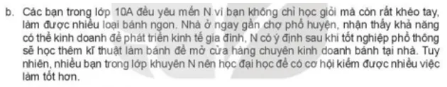 Em có lời khuyên gì với các nhân vật trong những tình huống sau? Luyen Tap 4 Trang 47 Kinh Te Phap Luat 10 1