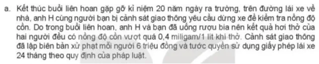 Việc xử phạt của cảnh sát giao thông trong trường hợp này có ý nghĩa như thế nào Luyen Tap 4 Trang 75 Kinh Te Phap Luat 10