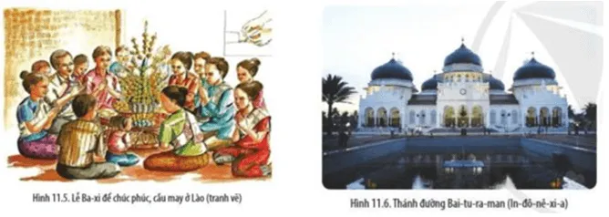 Đọc thông tin và quan sát Hình 11.5, 11.6 hãy: Nêu các hình thức tín ngưỡng dân gian của cư dân Đông Nam Á Cau Hoi Trang 80 Lich Su 10 1