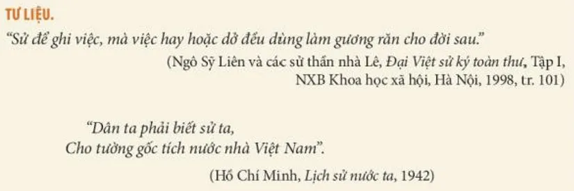 Thảo luận về các ý kiến được trích dẫn ở Tư liệu (tr. 16) Cau Hoi 1 Trang 17 Lich Su 10