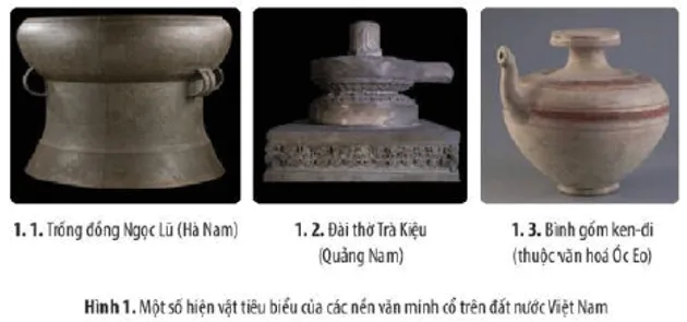 Từ hơn 2000 năm trước, trên lãnh thổ Việt Nam đã từng bước hình thành ba trung tâm văn minh gắn với ba quốc gia cổ Mo Dau Trang 93 Lich Su 10