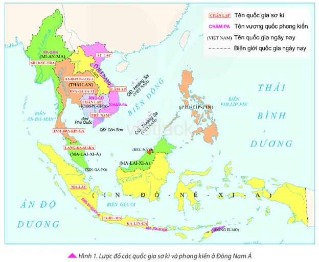 Dựa vào thông tin ở trên, kết hợp khai thác lược đồ hình 1 (tr52), hãy mô tả  Cau Hoi 1 Trang 51 Lich Su Lop 6 Ket Noi Tri Thuc 1