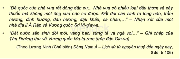 Khai thác các tư liệu trên và cho biết thương nhân nước ngoài bị hấp dẫn bởi những sản vật  Cau Hoi 2 Trang 55 Lich Su Lop 6 Ket Noi Tri Thuc 1