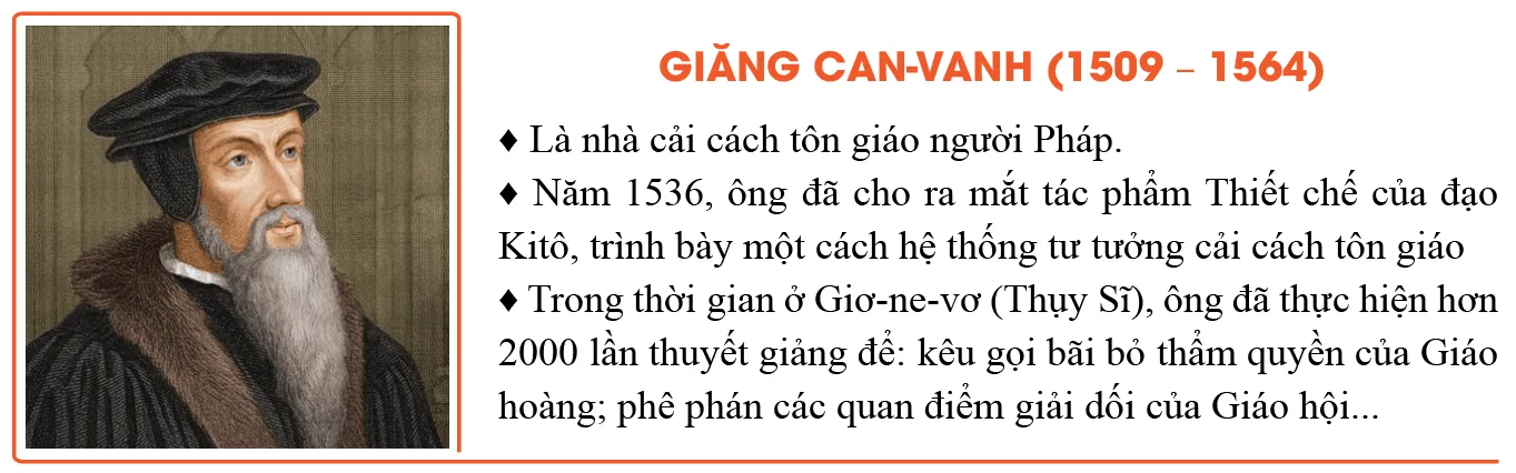 Sưu tầm tư liệu, hình ảnh về Mác-tin Lu-thơ và Giăng Can-vanh để giới thiệu với thầy cô và các bạn trong lớp Bai 4 Phong Trao Cai Cach Ton Giao 125470