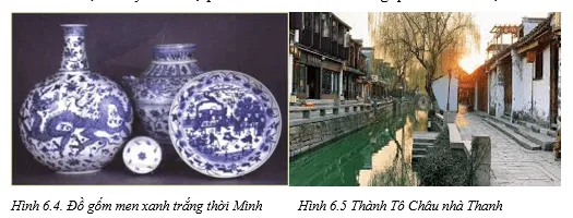 Đọc thông tin và quan sát các hình 6.4, 6.5 hãy mô tả sự phát triển của kinh tế Bai 6 Khai Quat Tien Trinh Lich Su Trung Quoc 125609