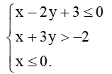 Biểu diễn hình học tập nghiệm của hệ bất phương trình bậc nhất hai ẩn sau Luyen Tap 1 Trang 105 Toan 10 Tap 2 148651