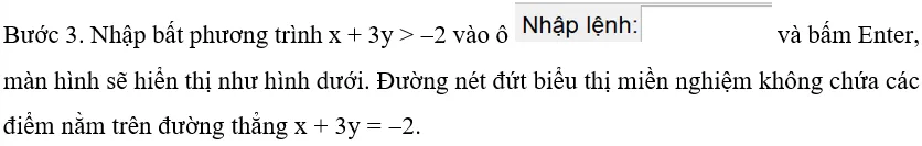 Biểu diễn hình học tập nghiệm của hệ bất phương trình bậc nhất hai ẩn sau Luyen Tap 1 Trang 105 Toan 10 Tap 2 148654