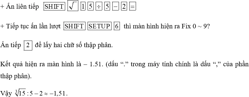 Sử dụng máy tính cầm tay, tính Luyen Tap 2 Trang 26 Toan 10 Tap 2 147812