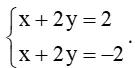 Xét vị trí tương đối của đường thẳng d: x + 2y – 2 = 0 với mỗi đường thẳng Luyen Tap 2 Trang 82 Toan 10 Tap 2 148574