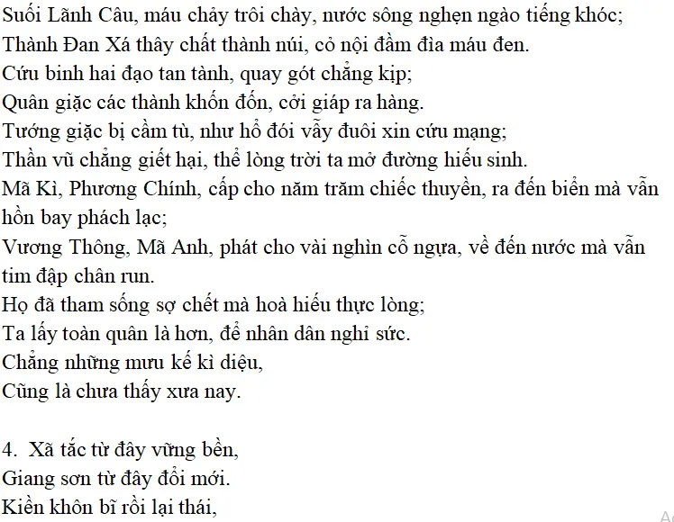 Bài thơ: Đại cáo Bình Ngô: nội dung, dàn ý phân tích, bố cục, tác giả | Ngữ văn lớp 10 Dai Cao Binh Ngo 8